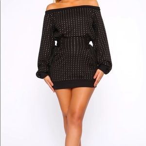 Rhinestone mini dress